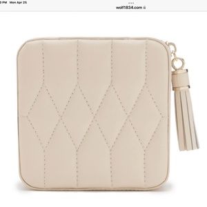 Wolf Caroline Zip travel jewelry case